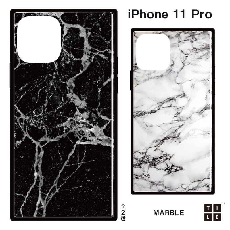 iPhone 11 Pro ケース TILE スクエア型 [MARBLE]
